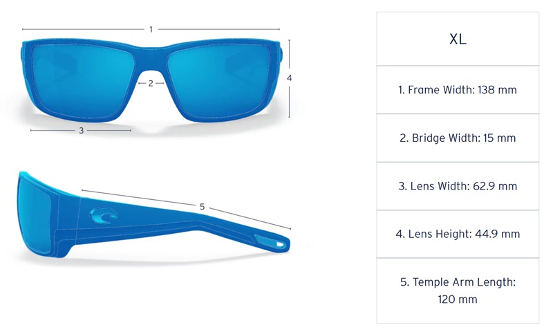 Costa Del Mar Reefton PRO Blue Mirror