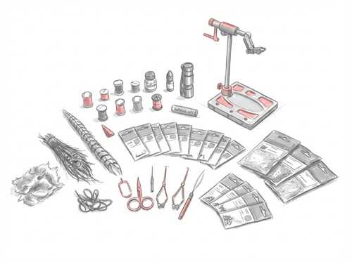 Vázací materiály na mušky