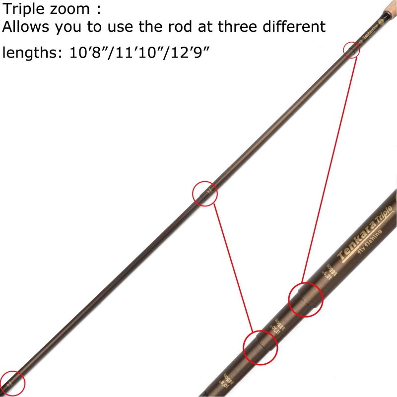 Tenkara prut Maxcatch Frosted Triple Zoom 10’8”/11’10”/12’9”