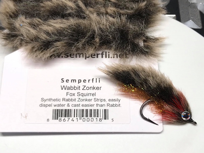 Semperfli Synthetic Rabbit Zonker Chinchilla