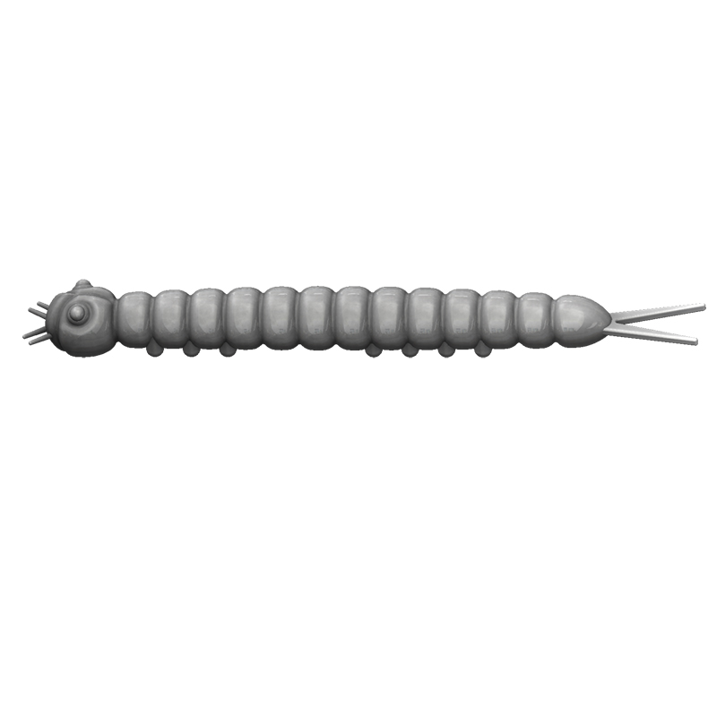 Libra lures SLIGHT WORM 38 Bubble Gum 017 (Krill)