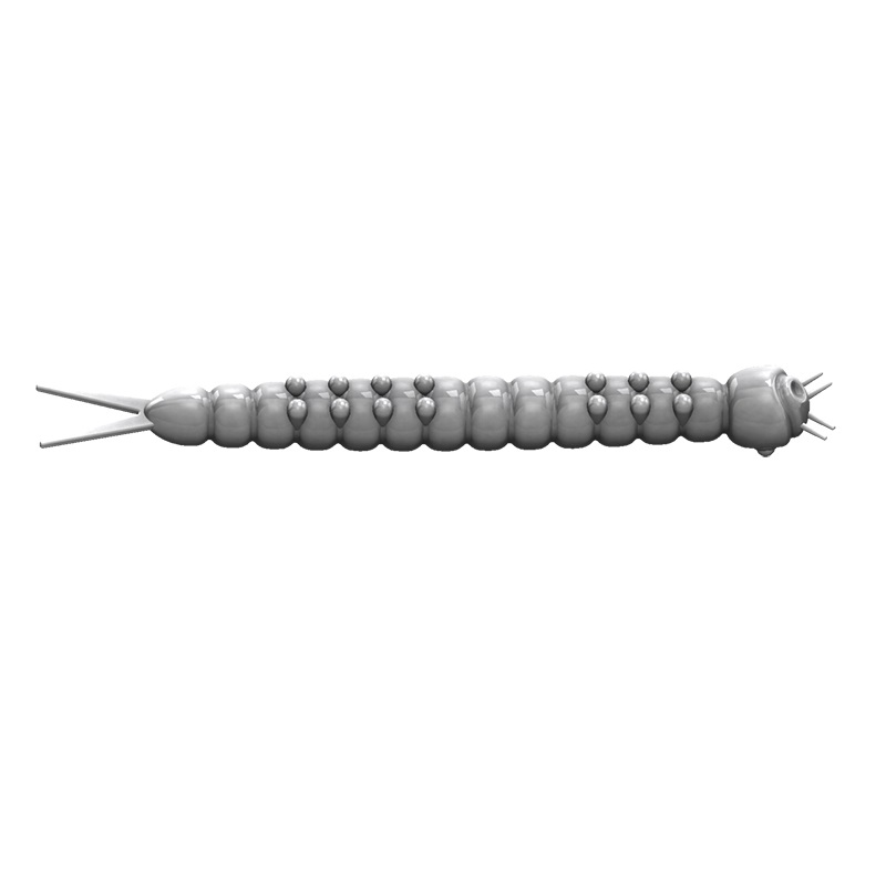 Libra lures SLIGHT WORM 38 Bubble Gum 017 (Krill)