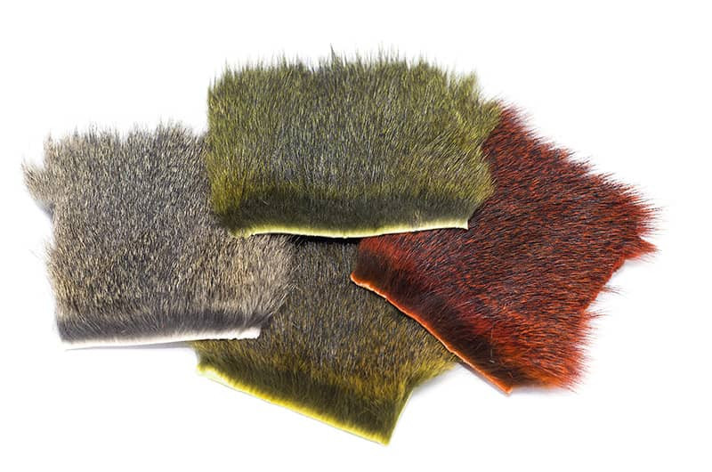 Troutline Pine Squirrel Tanned Skin piece Yellow