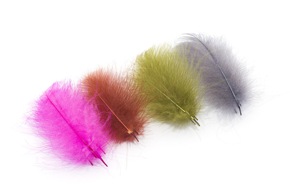 Troutline Size Selected CDC Feathers 4-5cm Fiery Brown