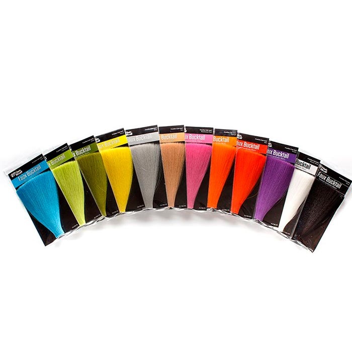 Fish-Skull Faux Bucktail (152mm) Orange