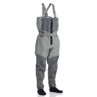 Brodící kalhoty Vision Koski ZIP Wader Grey vel. LS - energetický štítek