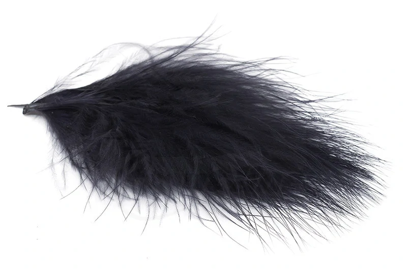 Troutline Marabou Feathers Premium Selection Black