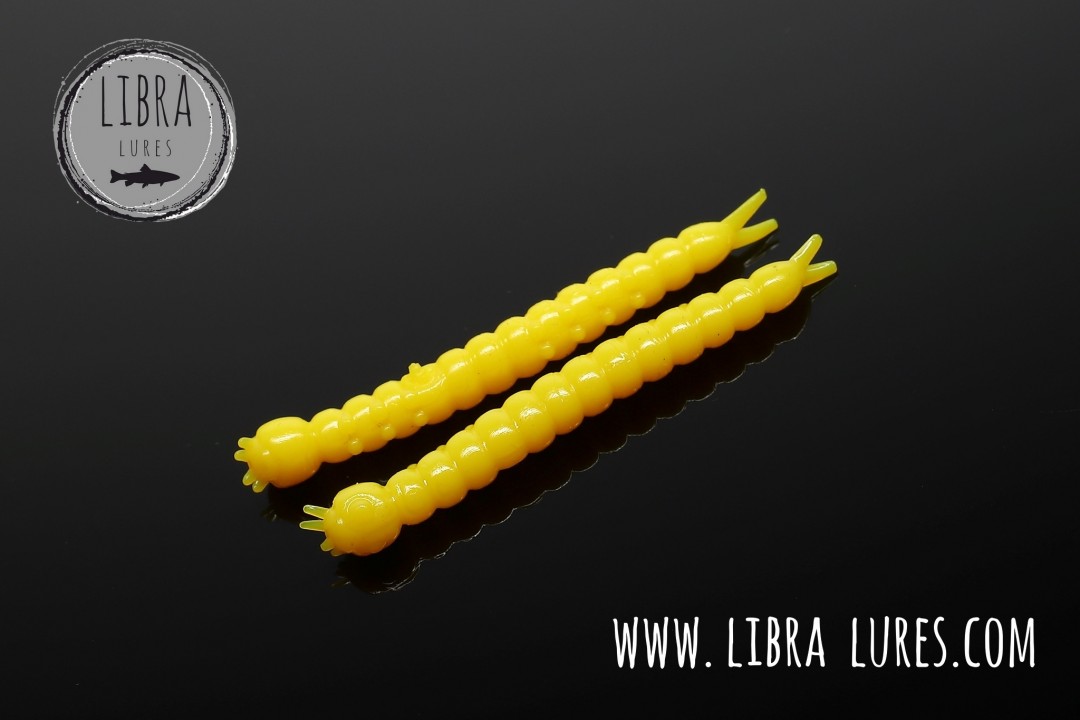 Libra lures SLIGHT WORM 38 Yellow 007 (Krill)