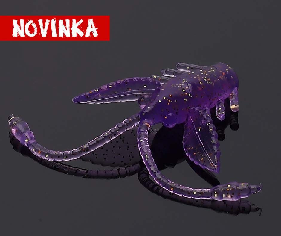 Libra Lures PRO NYMPH 18 Purple with Glitter 020 (Krill)