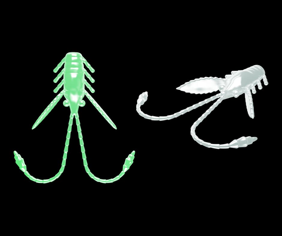Libra Lures PRO NYMPH 18 Glow UV Green 000 (Krill)