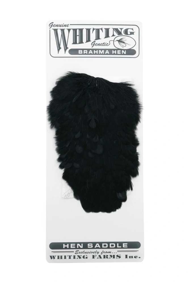 Sedlový skalp slepice Whiting Brahma Hen Saddle Black