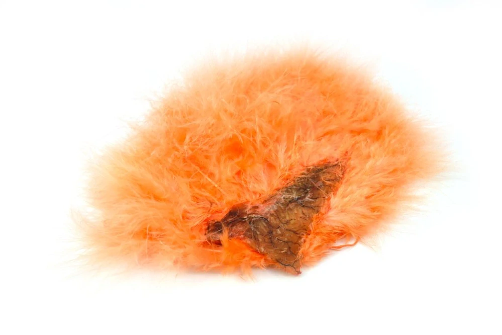 Whiting Super 'Bou White dyed Salmon