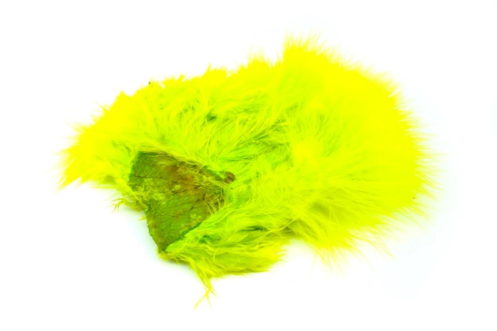 Whiting Super 'Bou White dyed Fluo Yellow Chartreuse