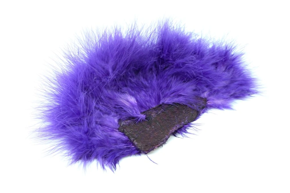 Whiting Super 'Bou White dyed Purple