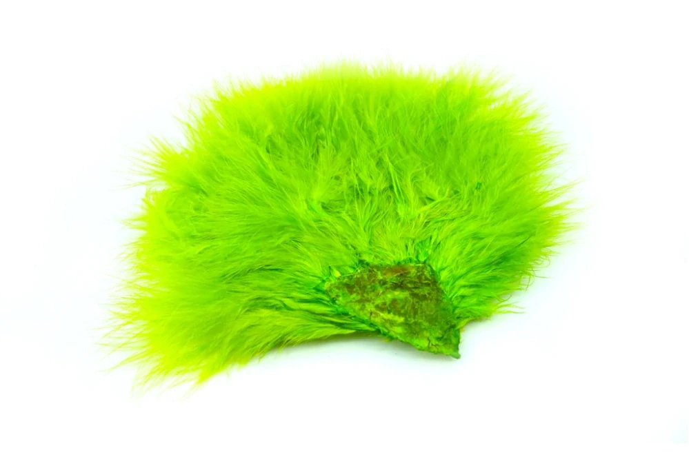Whiting Super 'Bou White dyed Fluo Green Chartreuse