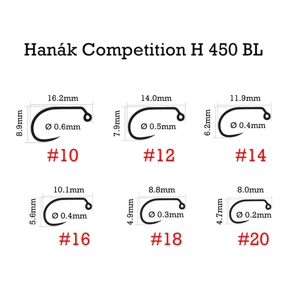 Muškařské háčky Hanák H 450 BL Jig Superb vel. 14