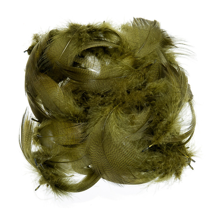 Mallard Barred Feathers Olive