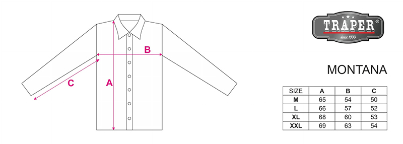 Košile Traper Montana Light Gray vel. XL