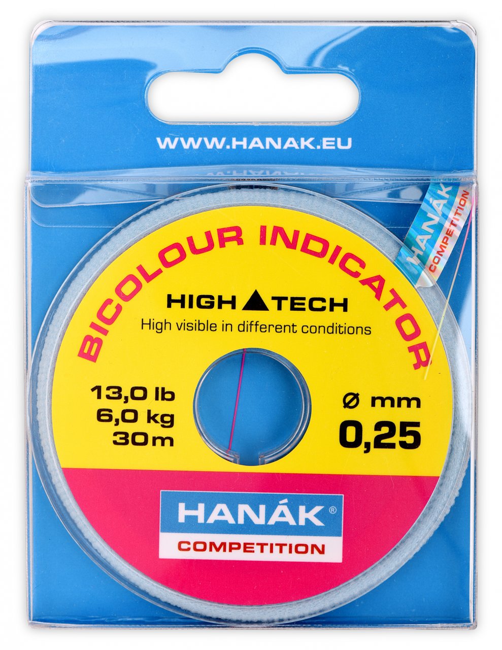 Hanák Bicolour Indicator Line 30m 0.25mm/6.00kg