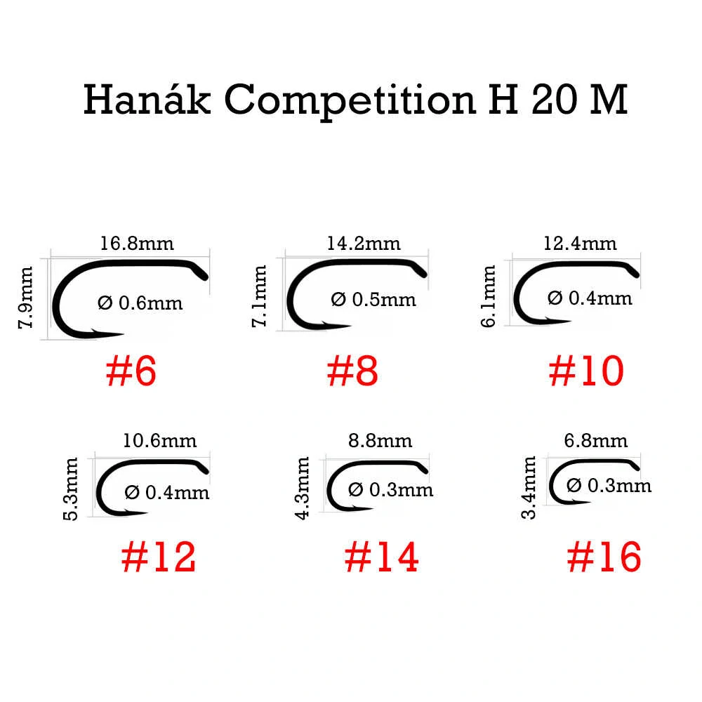 Muškařské háčky Hanák H 20 M
