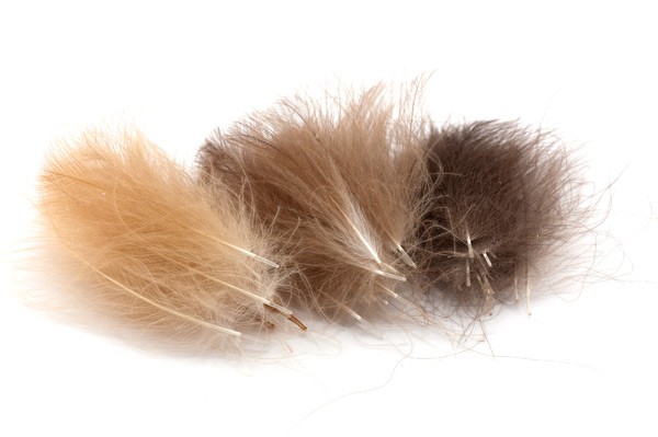 Veniard Super Select výběrové CDC peří Brown Olive