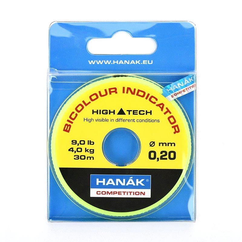 HANÁK Bicolour Indicator Line 30m Yellow/Black 0.25mm