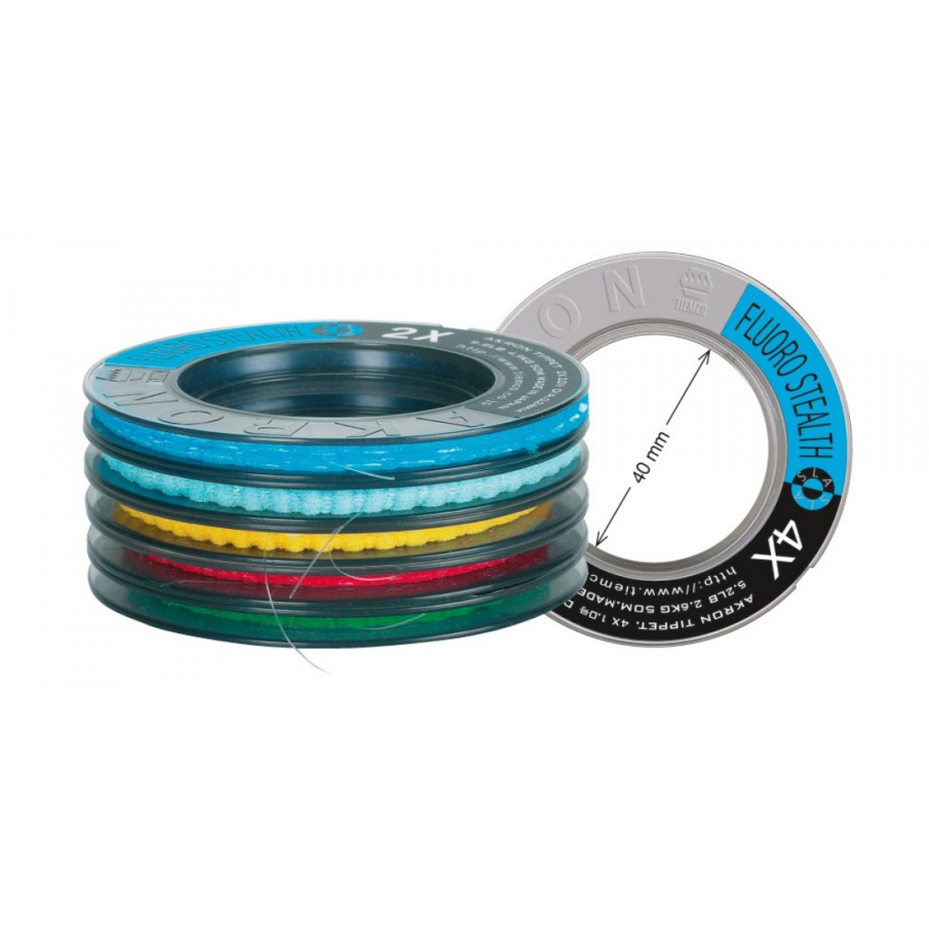 Tiemco Akron Fluoro Stealth Tippet 50m 0.10mm/0.90kg
