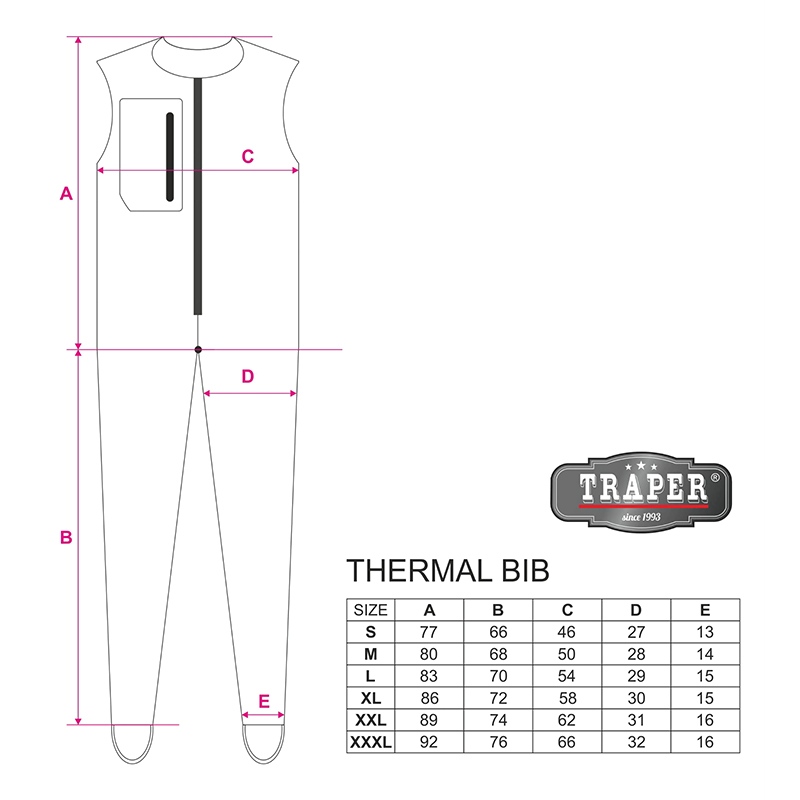 Traper Overal Thermal BIB Black 300g