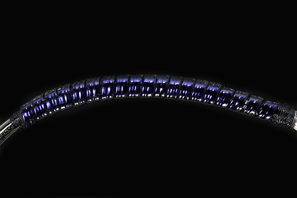 Troutline UV Ribbing Fibers Purple Black