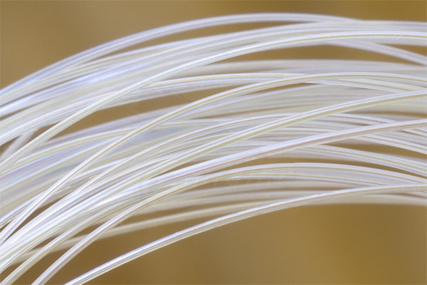 Troutline UV Ribbing Fibers White Pearl