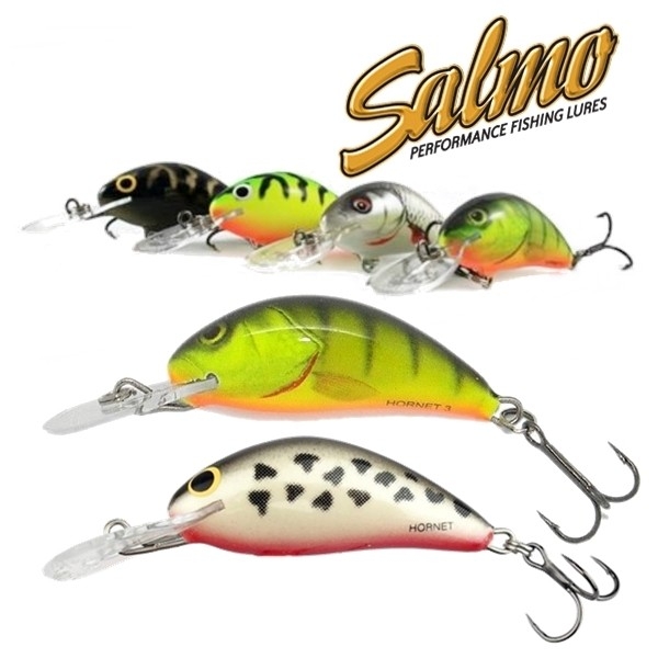 Salmo Wobler Hornet 3 Floating Green Tiger 3,5 cm 2,2g.