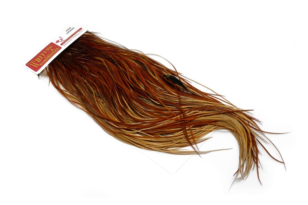 Kohoutí sedlový skalp Whiting Pro Grade Saddle Brown