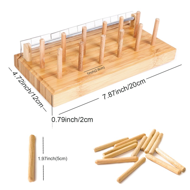 Dřevěný organizér Fly Tying Thread Station