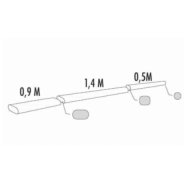 Muškařský ujímaný návazec Traper Tapered Leader Performance 2 pcs. 9ft