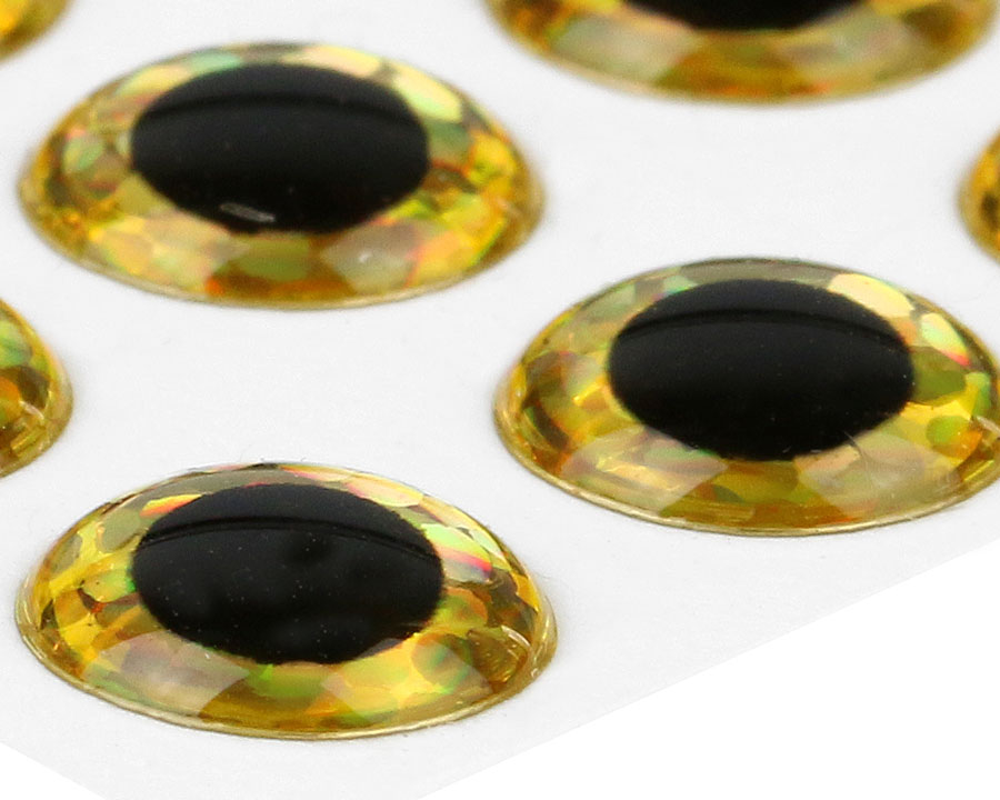 Sybai 3D Epoxy Eyes Holographic Gold 5mm