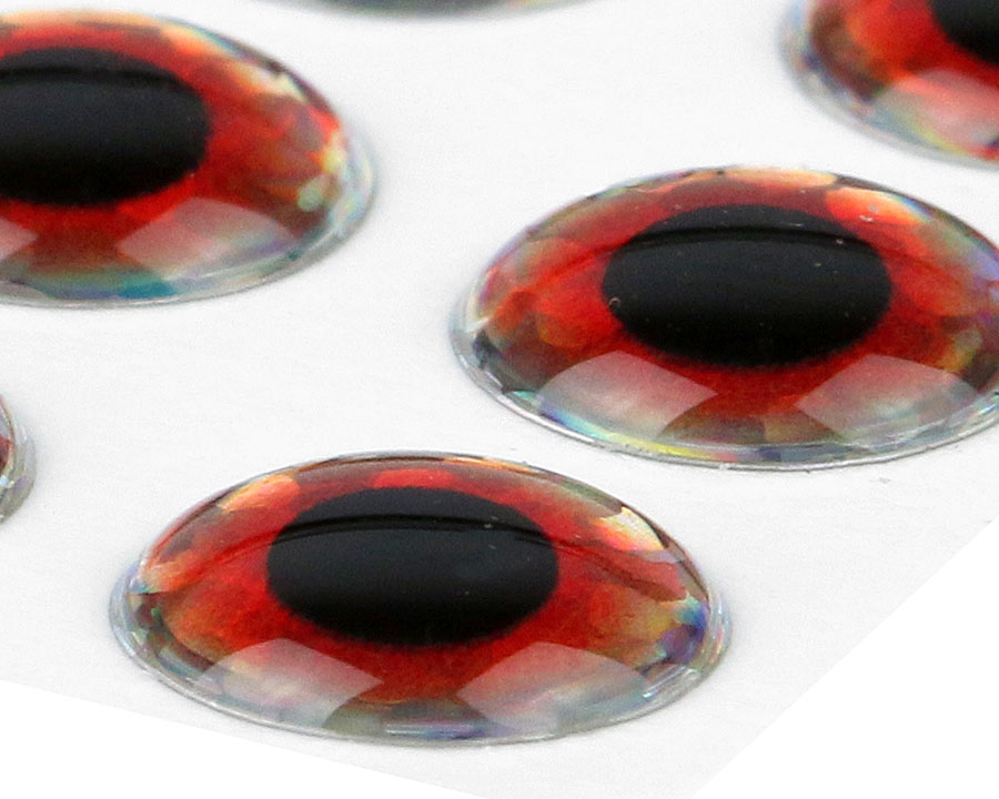 Sybai 3D Epoxy Eyes Holographic Red 8mm