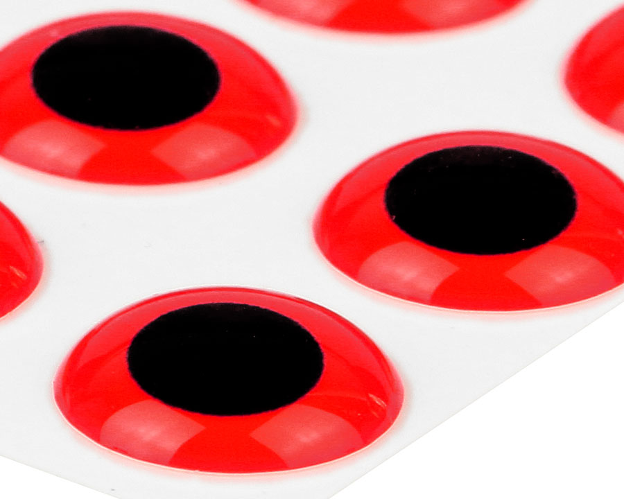 Sybai 3D Epoxy Eyes Fluo Red 6mm