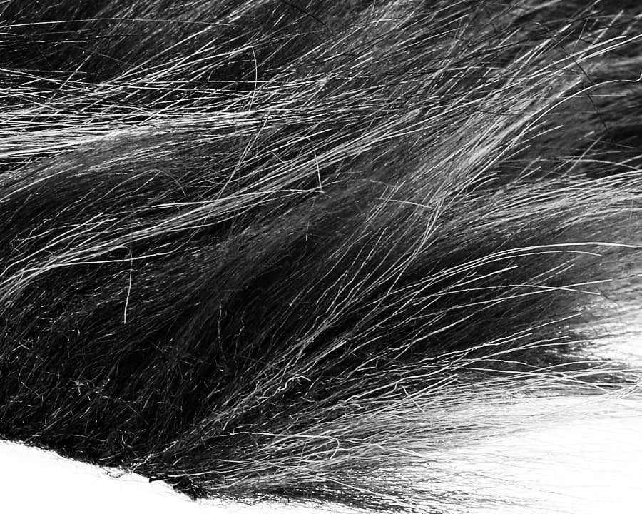 Sybai Craft Fur Medium Black-White Melange