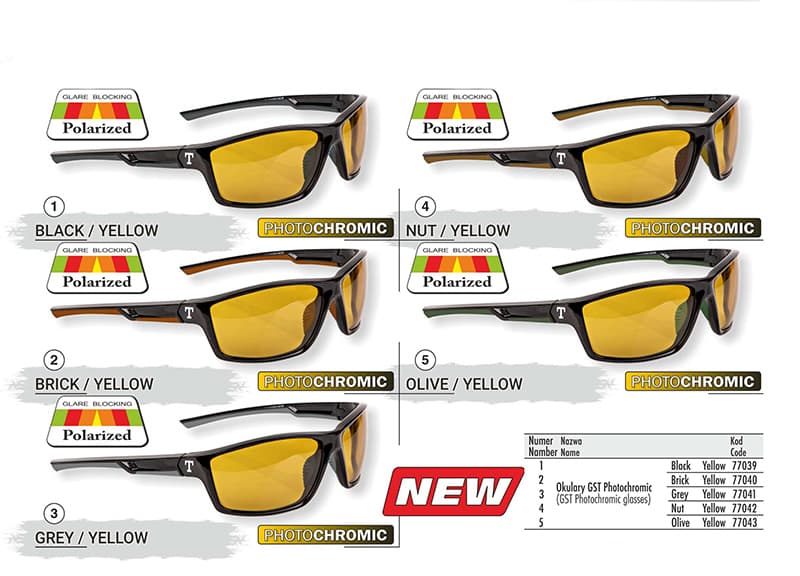 Polarizační brýle Traper GST Photochromic Brick/Yellow