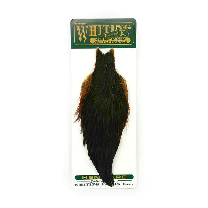 Hlavový skalp slepice Whiting Hebert Hen Cape Black