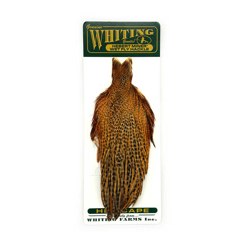 Hlavový skalp slepice Whiting Hebert Hen Cape Barred Dark Ginger