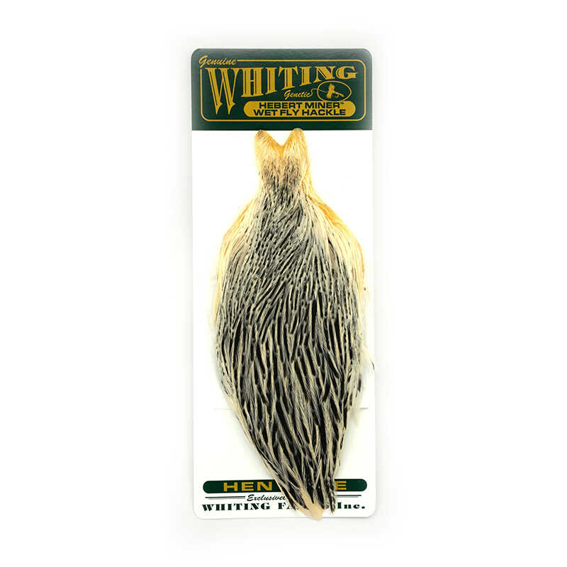 Hlavový skalp slepice Whiting Hebert Hen Cape Silver Badger