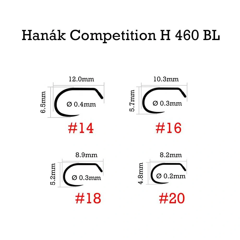 Muškařské háčky Hanák H 460 BLR Jig Superb RS vel. 16