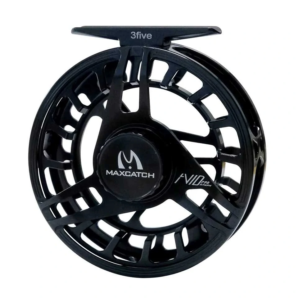Muškařský naviják Maxcatch AVID PRO NYMPH Black 3/5