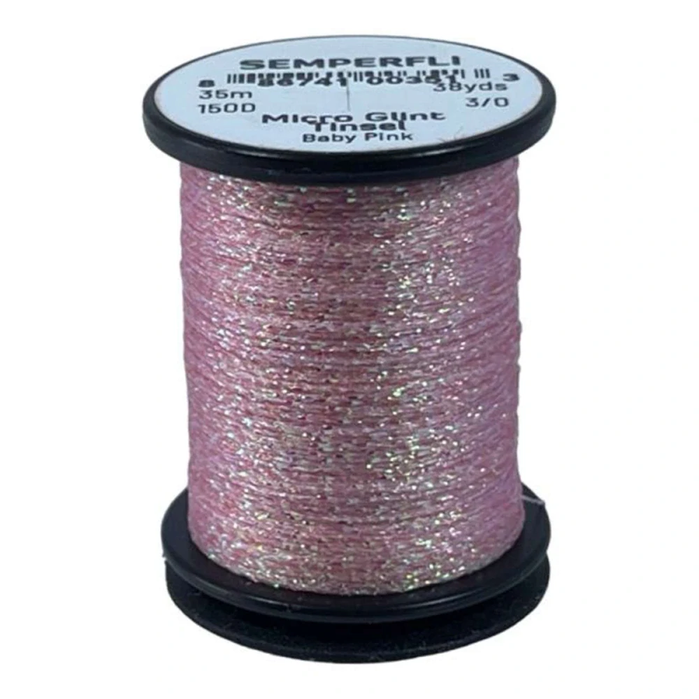 Semperfli Micro Glint Tinsel Baby Pink