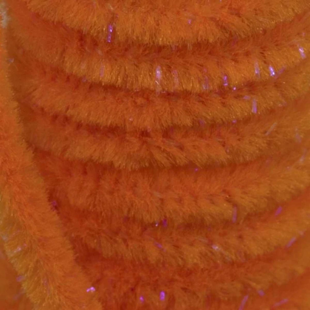Semperfli UV Sparkle Worm Chenille Fl. Orange