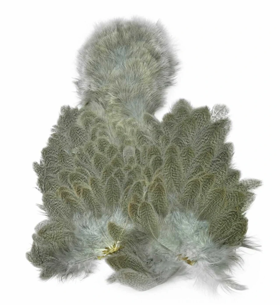 Sedlový skalp slepice Whiting Brahma Hen SH/C Mottled Grey