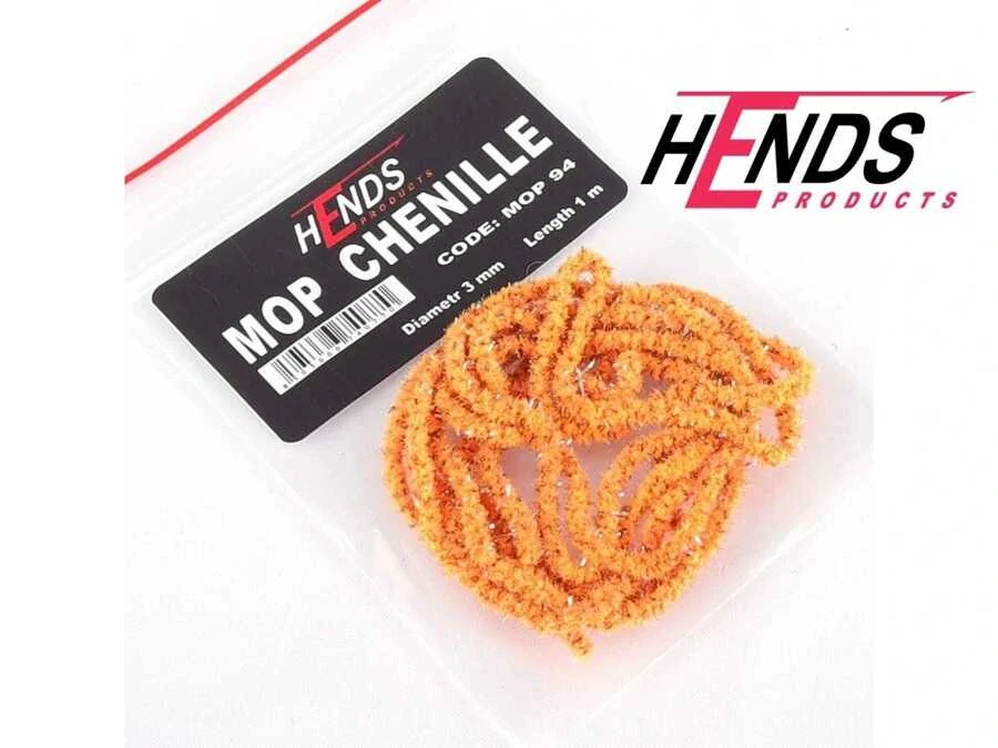 Hends Mop Chenille Fluo Orange Mottled