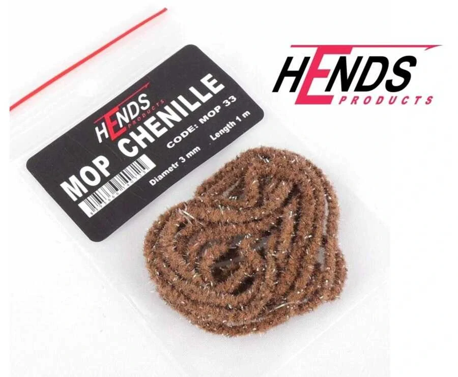 Hends Mop Chenille Brown Olive Mottled