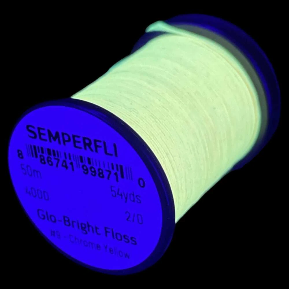 Semperfli Glo-Bright Floss # 9 - Chrome Yellow